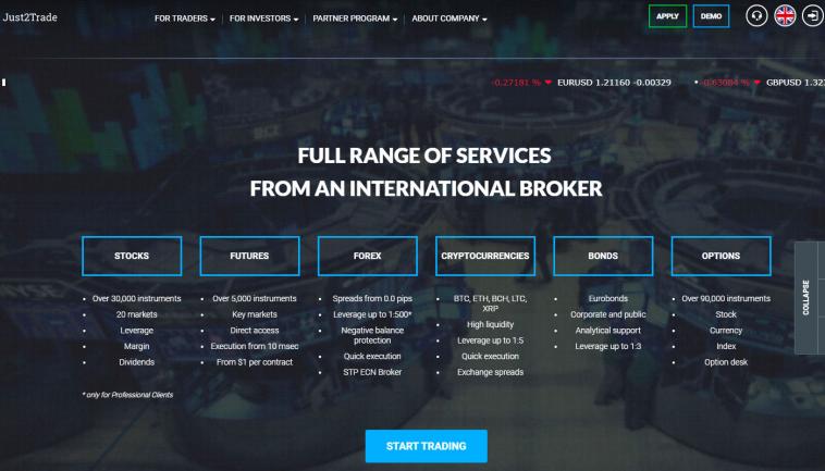 Just2Trade (ECN forex broker)